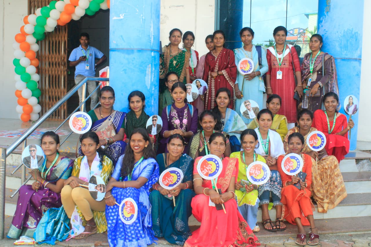 Women's self-help group meeting in rural Odisha